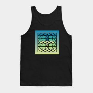 Doc Labs - Third Eye / Awakening (Geometric Art / Meditation / Yoga) - Version 4 - (Blue/Green) Tank Top